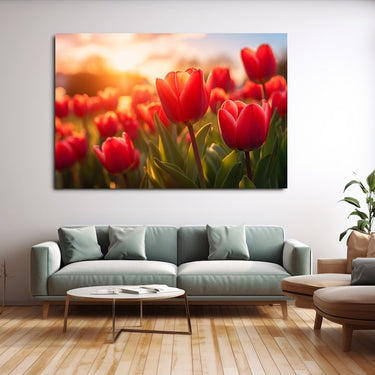 Red Tulip Painting